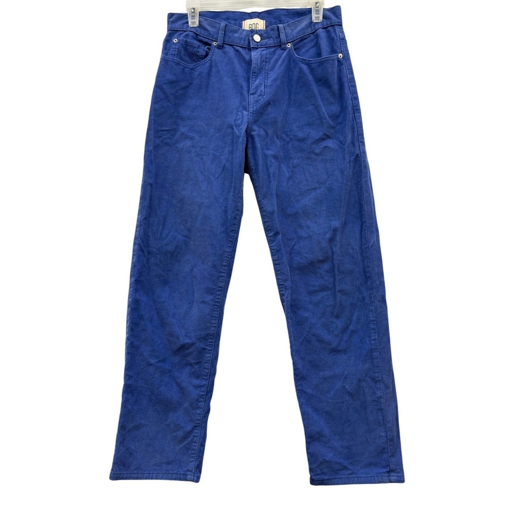 BDG‎ Urban Outfitters 90s Blue Corduroy Pegged Cowboy Pants High Waist Retro 28